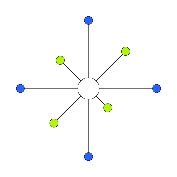 Circular diagram with three equally spaced nodes — movement, nutrition, and rest — connected by lines to a central balance point, illustrating their interdependence